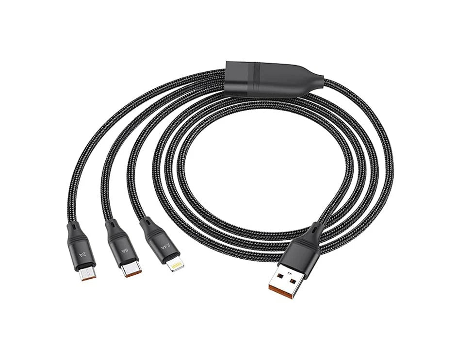 Hoco - 3-in-1 USB (U104) هوكو - كابل USB ثلاثي في واحد (U104)