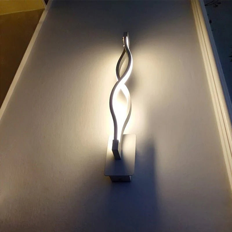 مصباح حائط مموج من الألومنيوم LED 