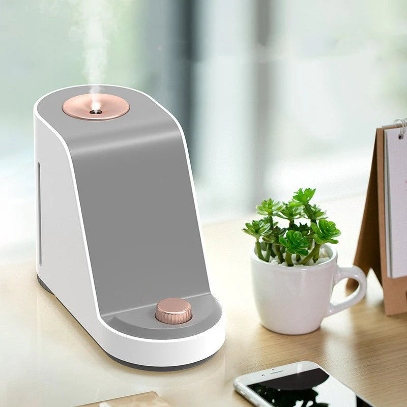 Wireless Charging Humidifier – Bedroom, Office, Desktop
Arabic: مرطّب هواء بالشحن اللاسلكي – لغرفة النوم أو المكتب أو الطاولة