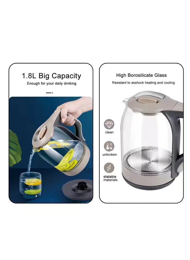 Macest - Electric Glass Kettle
_________
ماسيست - غلاية كهربائية زجاجية