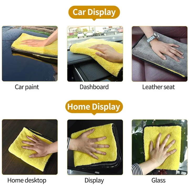 Double Side Microfiber Cloth (Pack of 2) Top Selling