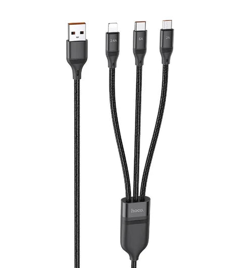 Hoco - 3-in-1 USB (U104) هوكو - كابل USB ثلاثي في واحد (U104)