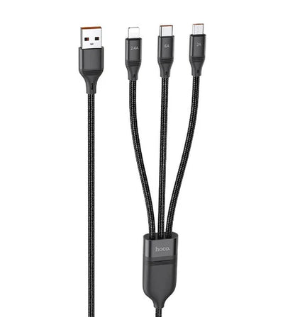 Hoco - 3-in-1 USB (U104) هوكو - كابل USB ثلاثي في واحد (U104)