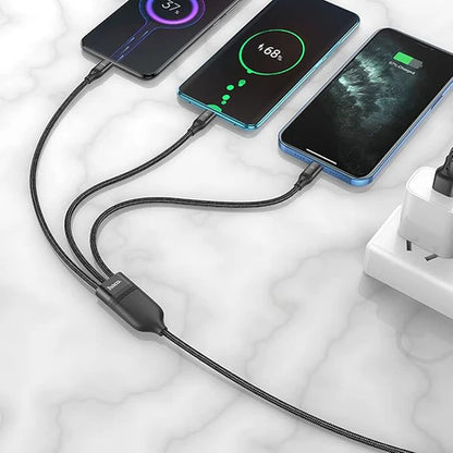 Hoco - 3-in-1 USB (U104) هوكو - كابل USB ثلاثي في واحد (U104)