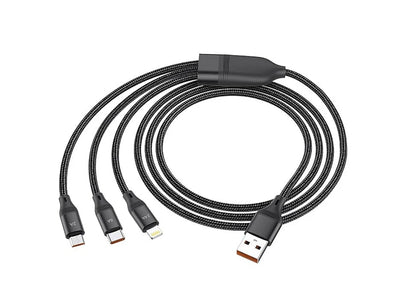 Hoco - 3-in-1 USB (U104) هوكو - كابل USB ثلاثي في واحد (U104)