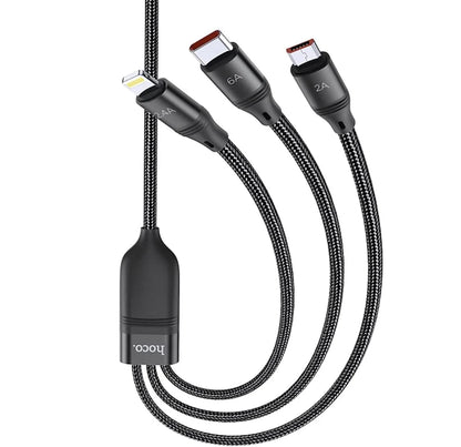 Hoco - 3-in-1 USB (U104) هوكو - كابل USB ثلاثي في واحد (U104)