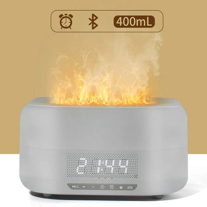 “Firelight Speaker & Humidifier”  مكبر صوت وضباب بإضاءة نارية
